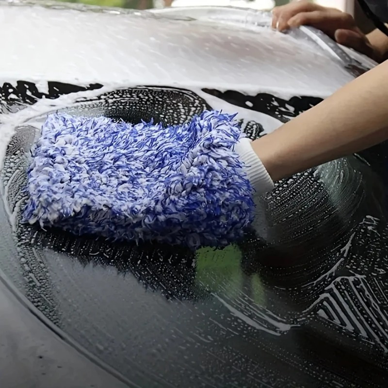 Car Accessories You Must Have - قطعتان من قفازات تنظيف السيارات عالية