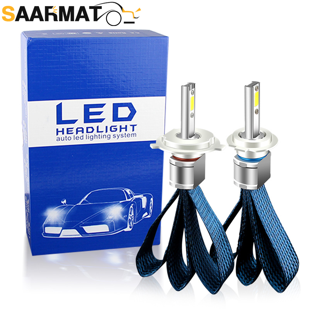 Market Car Accessories - مصباحان أماميان LED بقوة 8000 لومن،